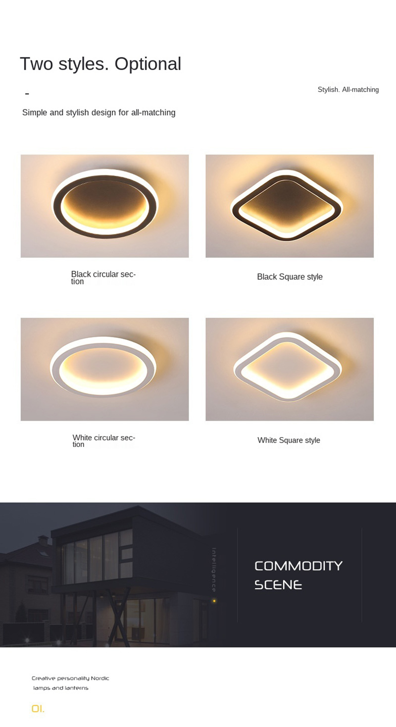 led modern simple warm ceiling light 7