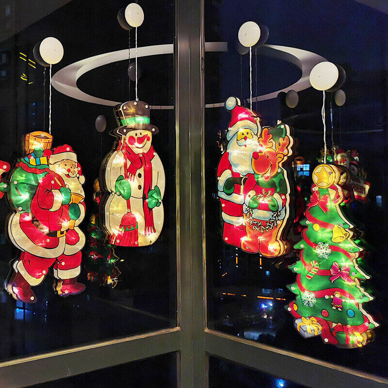MDLP0011-Led lumières de ventouse décorées du père Noël