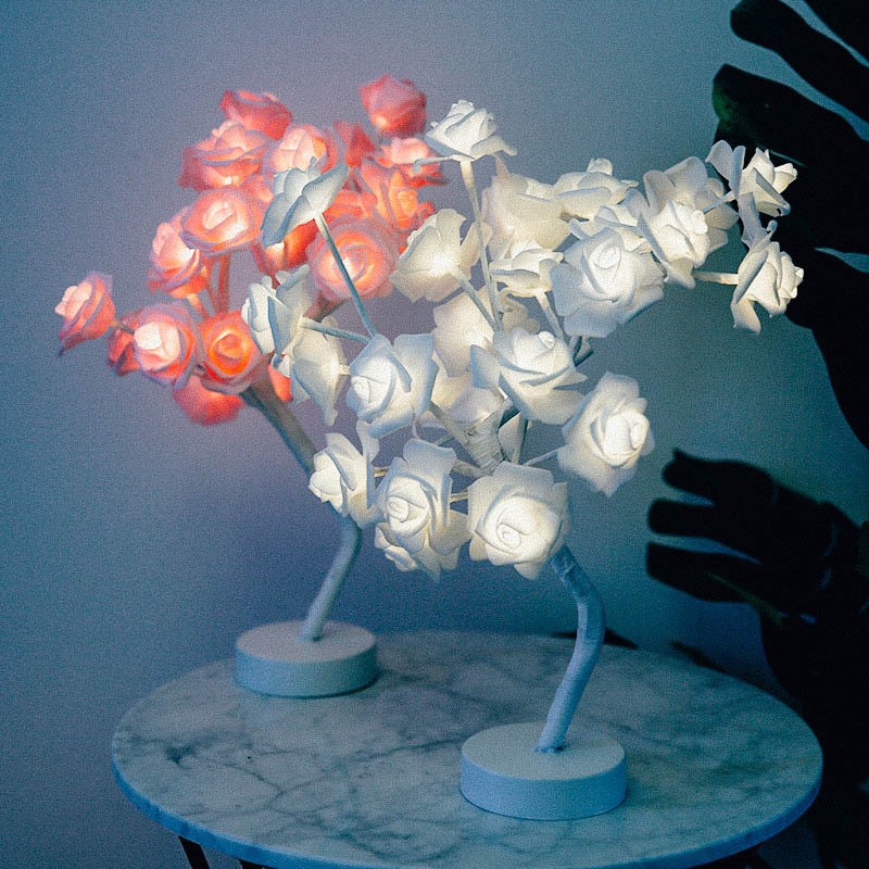 MDOL1003-Led Simulation Rose Ins Lampe Décorative