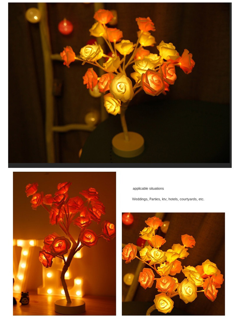 led simulation rose ins decorative lamp 8