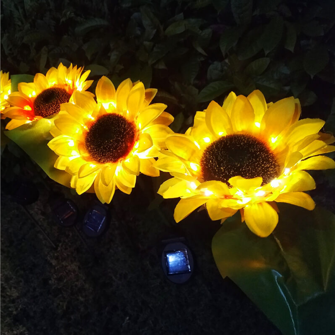 MDOL0001-Led Solar Sunflower Festival Outdoor Lights