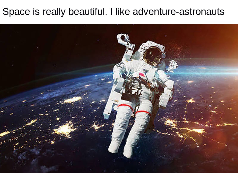 the astronaut decorates the small night light 6